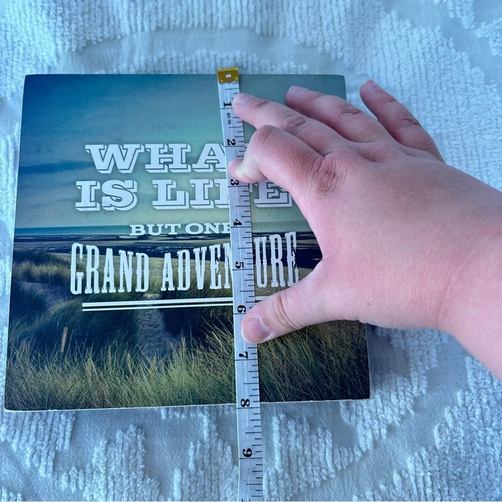 “What is Life But One Grand Adventure” 8x8 Graphic Wall Art Piece
